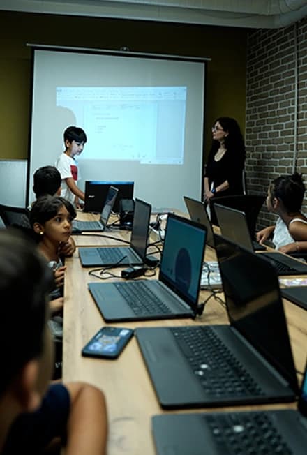 Students studying together