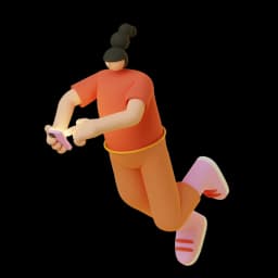 Person jumping illustration
